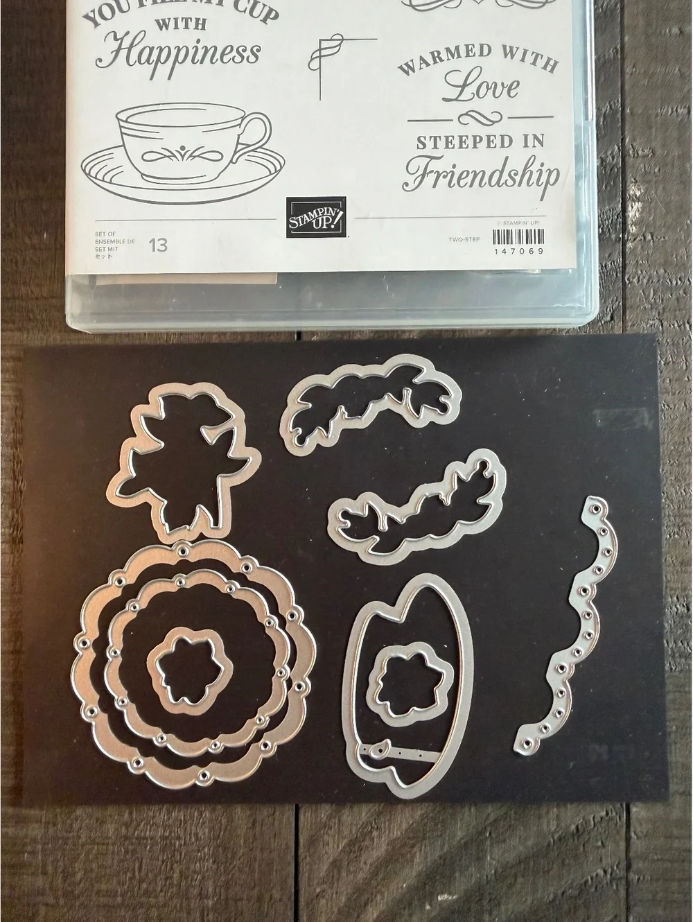 Stampin’ Up Time For Tea stamp set with die cuts